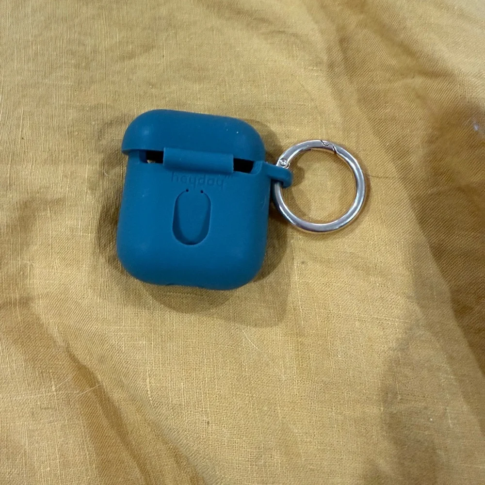 Wireless Earbuds Case with Keyring - Teal